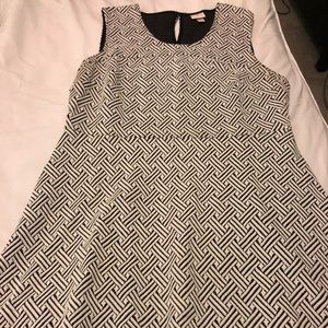 Sweater knit fit and flare dress